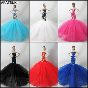 6pcs/lot Fashion Mermaid Clothes For Barbie Doll Fishtail Wedding Party Dress For Barbie Dollhouse Handmade Limited Collection
6pcs/lot Fashion Mermaid Clothes For Barbie Doll Fishtail Wedding Party Dress For Barbie Dollhouse Handmade Limited Collection