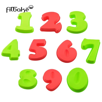 FILBAKE Silicone Mold DIY Non-Stick Numbers 0-9 Shaped Bakeware Baking Cake Pan for Soap, Muffin, Brownie, Cake, Pudding , Jello
FILBAKE Silicone Mold DIY Non-Stick Numbers 0-9 Shaped Bakeware Baking Cake Pan for Soap, Muffin, Brownie, Cake, Pudding , Jello