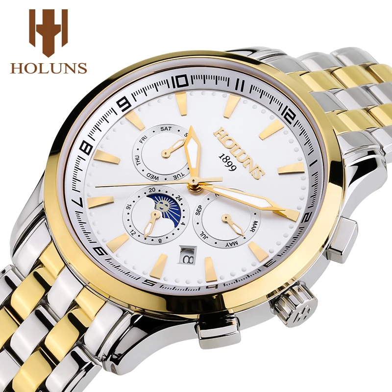 Automatic Mechanical Watch Men Gold Luxury Men's Wrist Watch Male Moon Phase Mens Watches Top Brand Luminous Relogio Masculine
Automatic Mechanical Watch Men Gold Luxury Men's Wrist Watch Male Moon Phase Mens Watches Top Brand Luminous Relogio Masculine