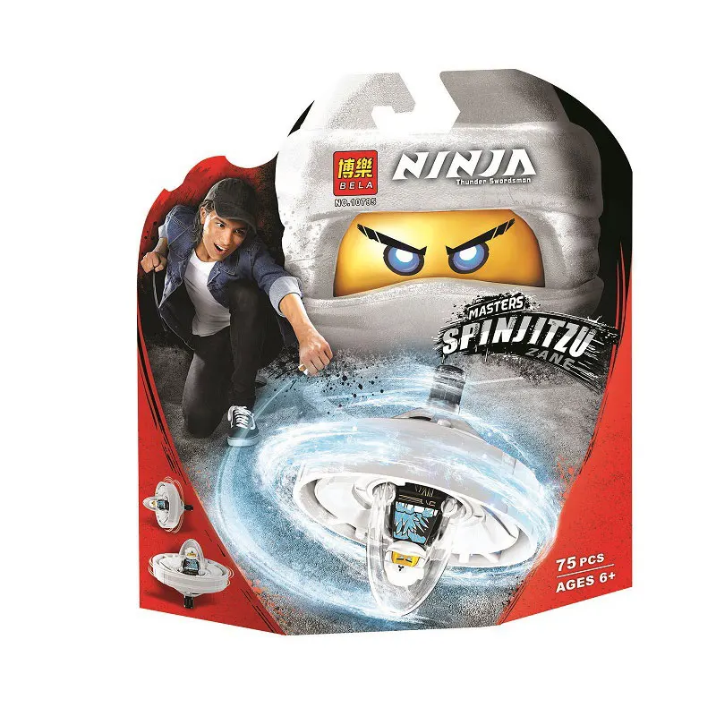 Bela NINJAGOES Zane Spinjitzu Master Building Kit совместим с Legoingly 70636 Кирпичи игрушки для детей (75 шт.) |
