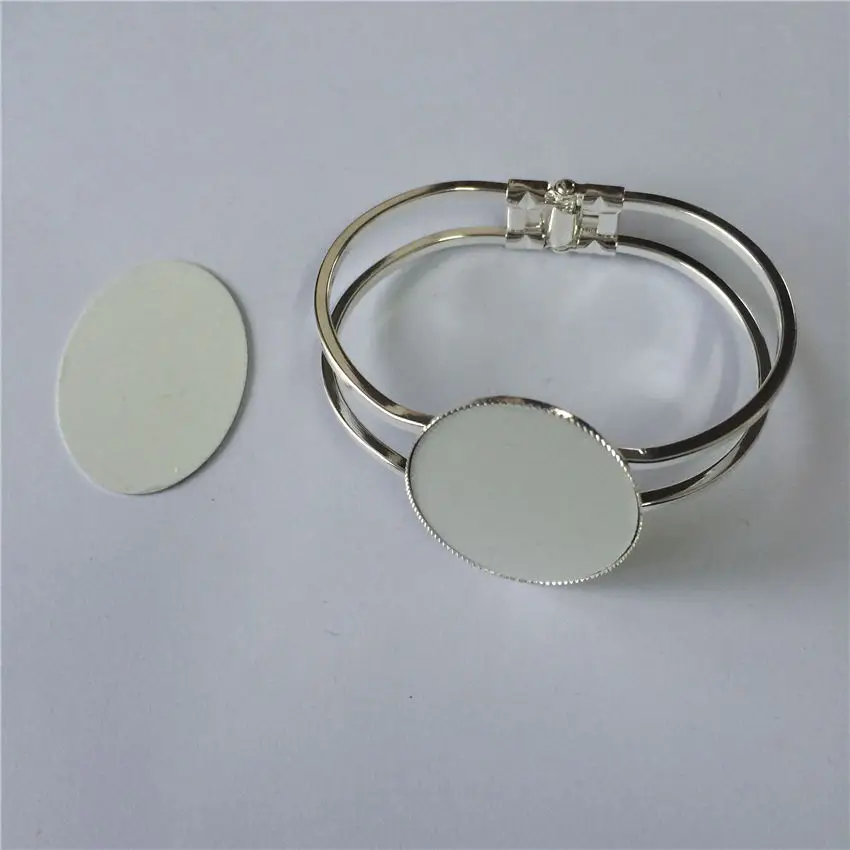 metal bangles for sublimation women Ellipse bracelets for heat tranfer printing consumable can print custom design 30*40mm
metal bangles for sublimation women Ellipse bracelets for heat tranfer printing consumable can print custom design 30*40mm