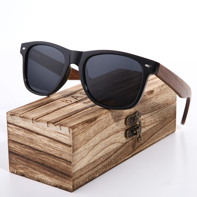 BARCUR Black Walnut Sunglasses Wood Polarized Sunglasses BC8700