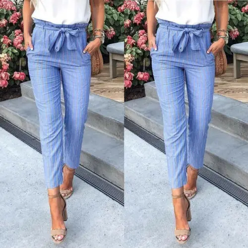 Women Fashion 2019 Skinny Women Striped Long Pants Ladies High Waist Trousers Pants Size 6-14 Women Clothing long pants
Women Fashion 2019 Skinny Women Striped Long Pants Ladies High Waist Trousers Pants Size 6-14 Women Clothing long pants