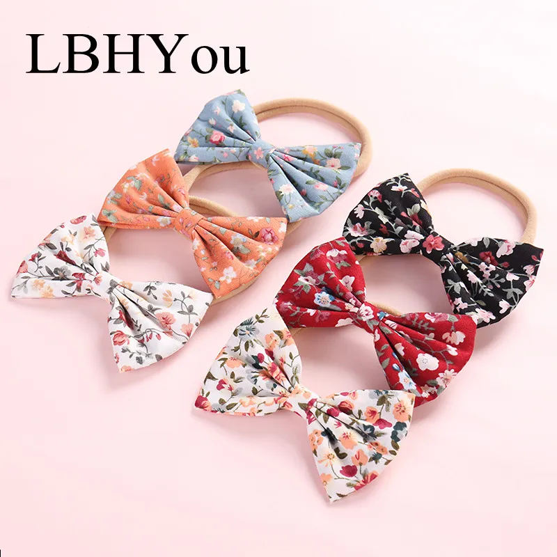 6pcs/lot Newborn Girls Cute Floral Print Cotton Bows Nylon Headbands Hand Tie Stretchy Nylon Head Bands Girls Hair Accessories
6pcs/lot Newborn Girls Cute Floral Print Cotton Bows Nylon Headbands Hand Tie Stretchy Nylon Head Bands Girls Hair Accessories
