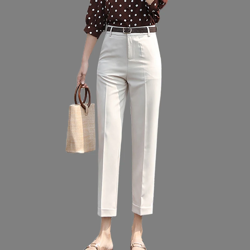 Straight Pants Women 2019 Summer High Waist Stretchy Mujer Pantalon Femme Office Lady Trousers Casual Ankle-Length Woman Pants
Straight Pants Women 2019 Summer High Waist Stretchy Mujer Pantalon Femme Office Lady Trousers Casual Ankle-Length Woman Pants