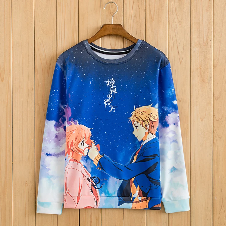 Kyokai No Kanata Anime Cosplay Autumn&Winter Games Long Sleeve Hooded Sweatshirt Men&Women casual fashion loose Hoodies COAT
Kyokai No Kanata Anime Cosplay Autumn&Winter Games Long Sleeve Hooded Sweatshirt Men&Women casual fashion loose Hoodies COAT