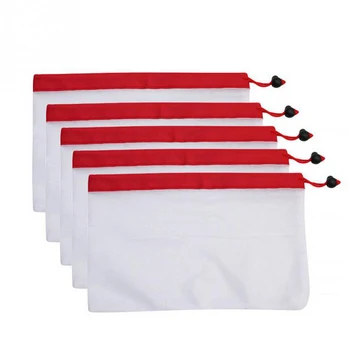 5 Pack Reusable Produce Bags Rope Mesh Vegetable Fruit Toys Storage Pouch High Quality Mesh Bags
5 Pack Reusable Produce Bags Rope Mesh Vegetable Fruit Toys Storage Pouch High Quality Mesh Bags