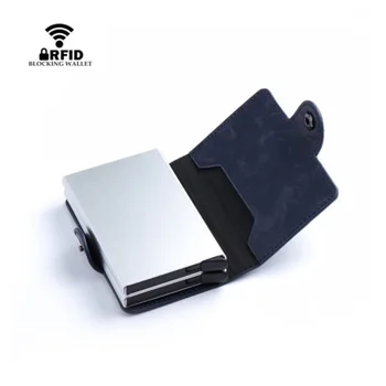 New RFID Protect Blocking Wallet Anti-theft Card Box Double Layer Push-pull Automatic Card Holder
New RFID Protect Blocking Wallet Anti-theft Card Box Double Layer Push-pull Automatic Card Holder