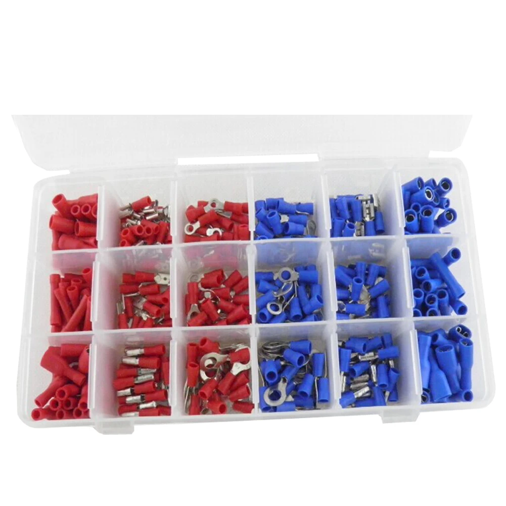 Newest 360PCS in 1 Set Insulated Terminals Electrical Crimp Connector Wiring Wire
Newest 360PCS in 1 Set Insulated Terminals Electrical Crimp Connector Wiring Wire