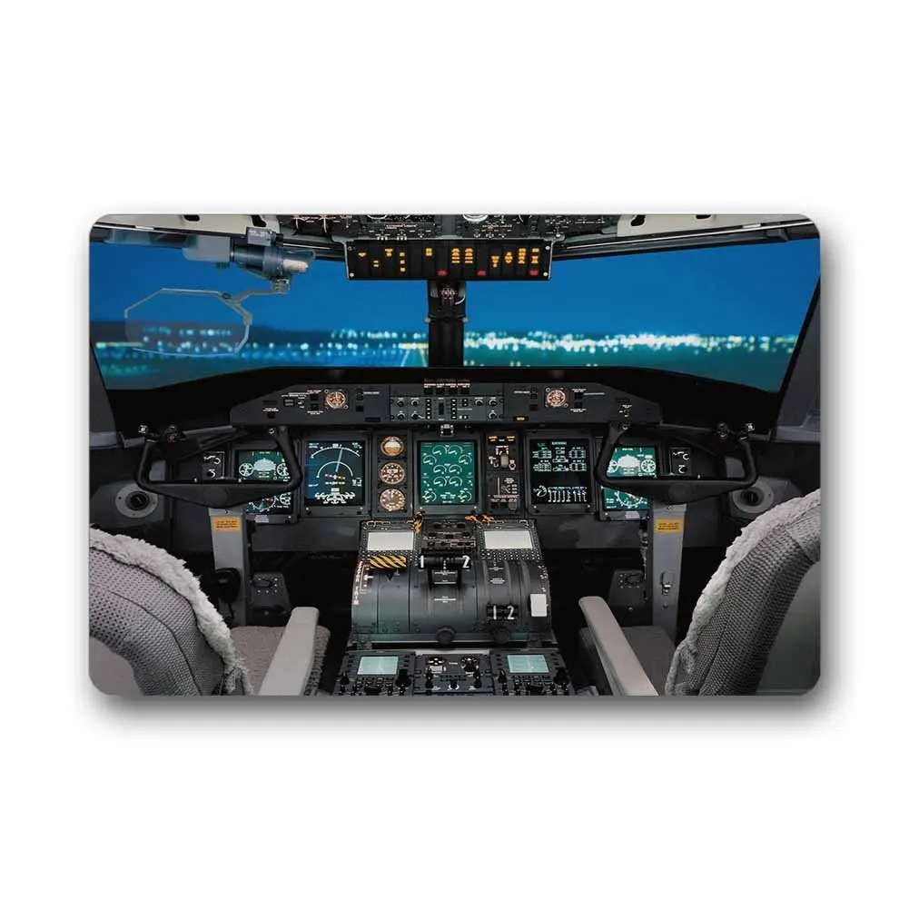 Memory Home Custom Cool Airplane Cockpit Machine Washable Non-woven Fabric Non-slip Indoor Outdoor Home Office Bathroom Doormat
Memory Home Custom Cool Airplane Cockpit Machine Washable Non-woven Fabric Non-slip Indoor Outdoor Home Office Bathroom Doormat