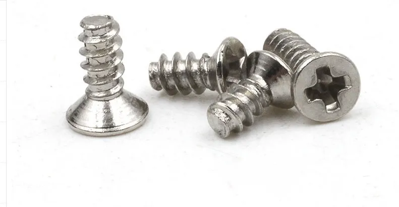 100pcs/lot M4X8-16 M3X12-4 M2.6x12-6 M2.2X12-5M2X10-4 stainless steel phillips flat head flat tail self tapping screws388
100pcs/lot M4X8-16 M3X12-4 M2.6x12-6 M2.2X12-5M2X10-4 stainless steel phillips flat head flat tail self tapping screws388