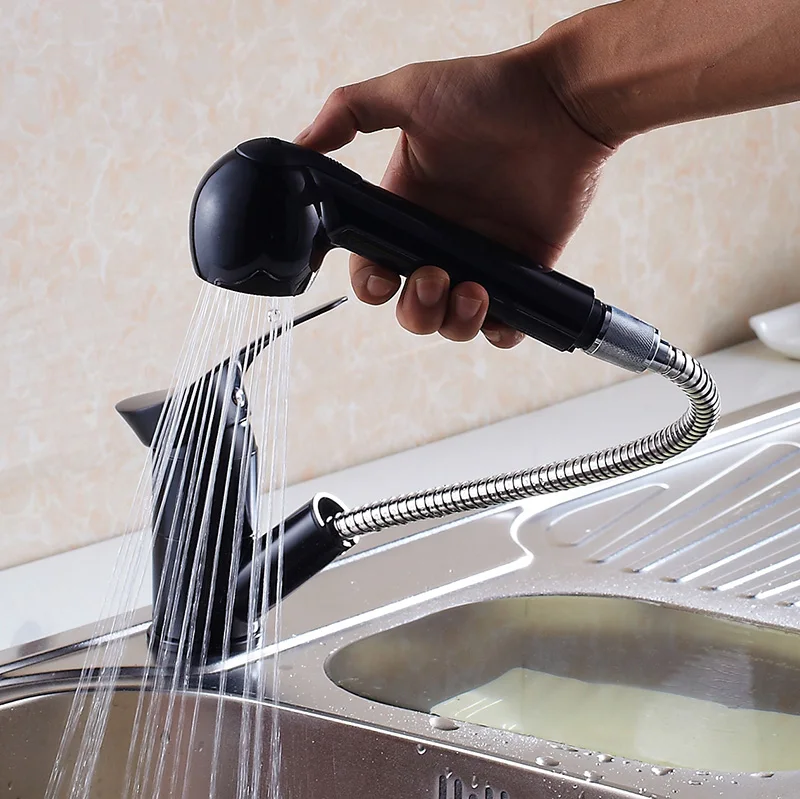 Black Pull The Faucet Double Outlet Kitchen Faucet 360 Degree Rotation Quartz Stone Sink Telescopic Faucet YM179
Black Pull The Faucet Double Outlet Kitchen Faucet 360 Degree Rotation Quartz Stone Sink Telescopic Faucet YM179