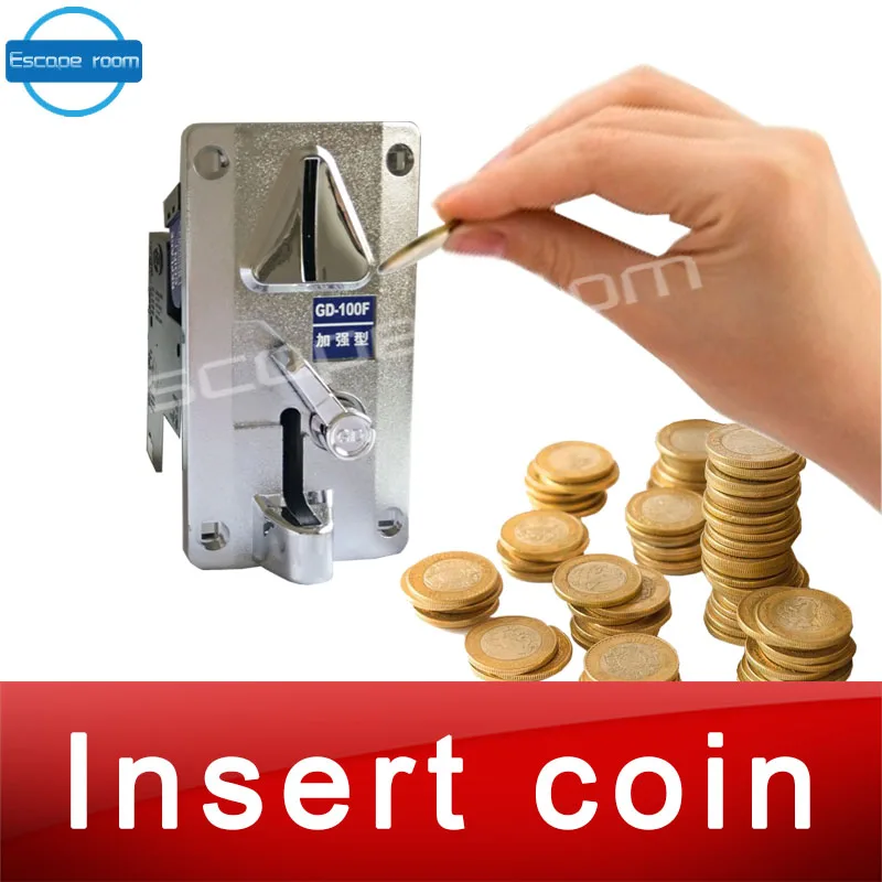 Room escape game prop The Magic Coin Machine drop coins into slot machine to escape from chamber room insert coins prop
Room escape game prop The Magic Coin Machine drop coins into slot machine to escape from chamber room insert coins prop