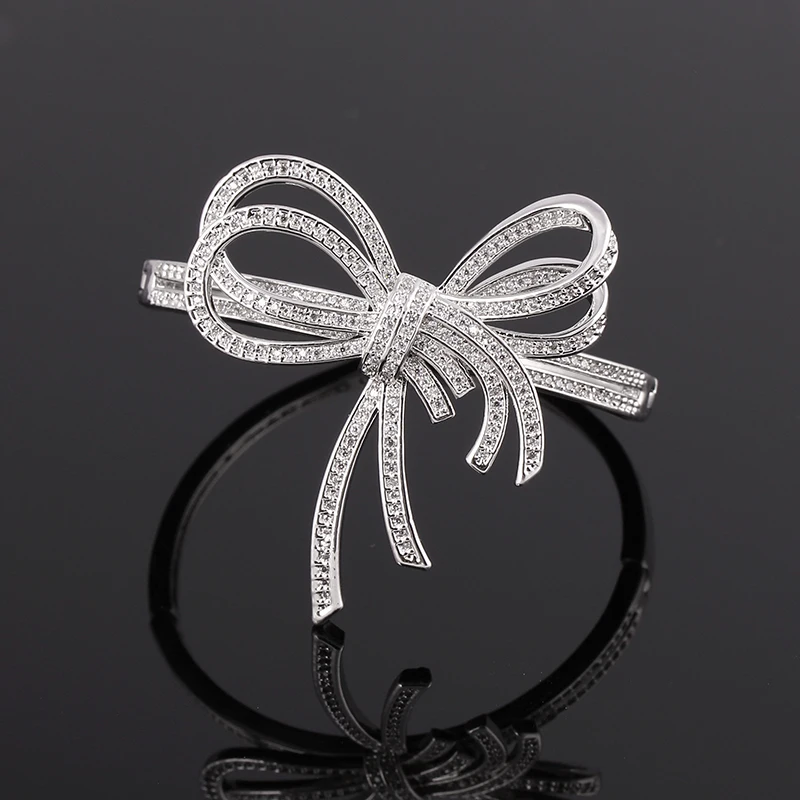 XIUMEIYIZU New Arrivals Women's Brilliant Bow Tie Bracelet & Bangle with Cubic Zircon Luxury Fine Jewelry for Monther Gift
XIUMEIYIZU New Arrivals Women's Brilliant Bow Tie Bracelet & Bangle with Cubic Zircon Luxury Fine Jewelry for Monther Gift