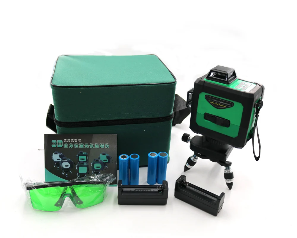 Green Laser Level 12 Line 3D 360 Vertical And Horizontal Laser Level Self-leveling Cross Line 3D Laser Level with outdoor
Green Laser Level 12 Line 3D 360 Vertical And Horizontal Laser Level Self-leveling Cross Line 3D Laser Level with outdoor