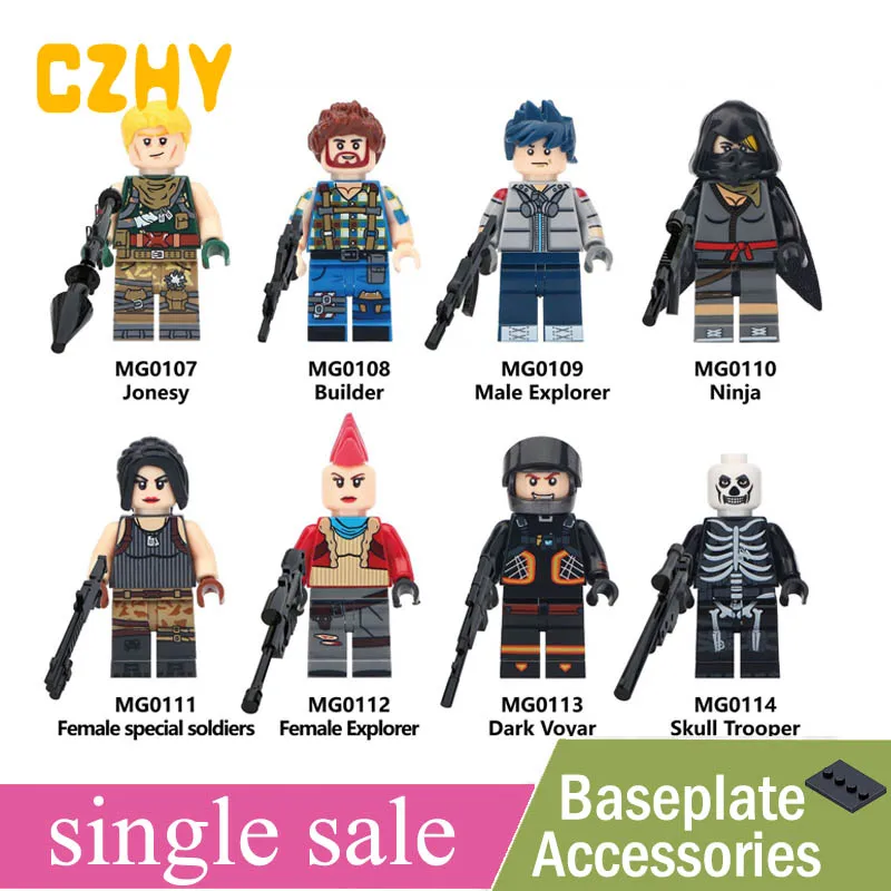 Single Sale TPS Shooter Game Character Jonesy Builder Female Male Explorer Dark Voyar Blocks Toys Figures
Single Sale TPS Shooter Game Character Jonesy Builder Female Male Explorer Dark Voyar Blocks Toys Figures