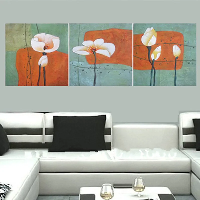 Modern 3 Panel Pictures Hand-painted Abstract Lotus Flower Oil Painting Handmade Floral Paintings on Canvas Home Art Decoration
Modern 3 Panel Pictures Hand-painted Abstract Lotus Flower Oil Painting Handmade Floral Paintings on Canvas Home Art Decoration