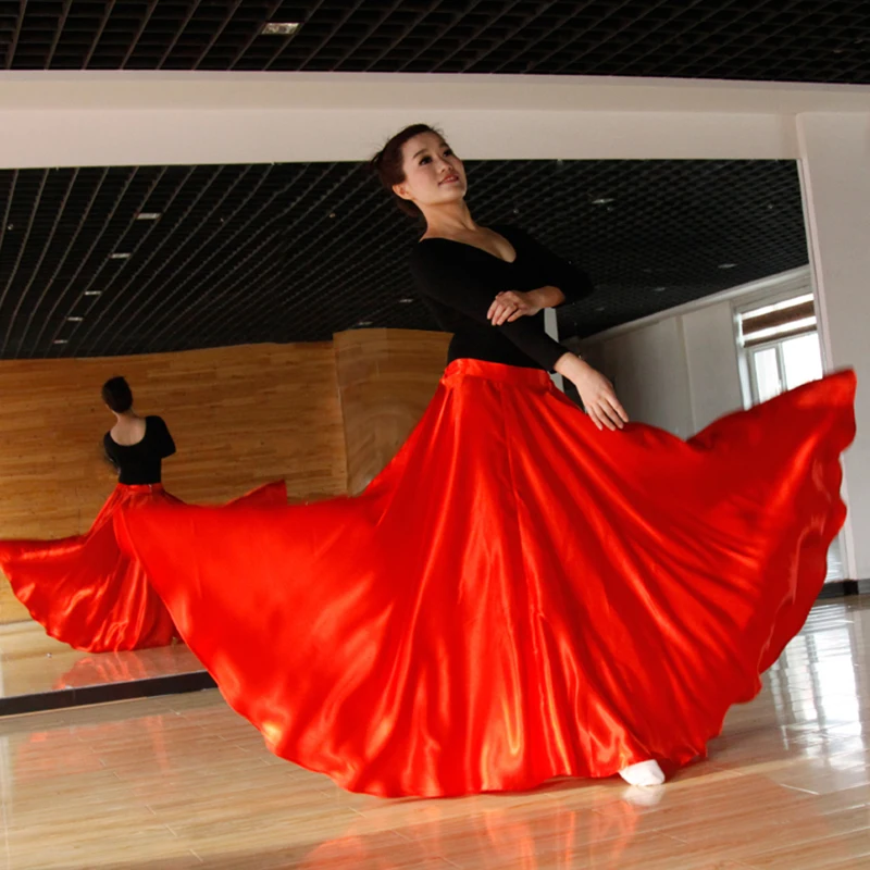 Long Style Women Spanish Flamenco Skirt Costumes Stage Wear Ballroom Belly Dance Performance Dress 360-720 Degree Skirt DL2877
Long Style Women Spanish Flamenco Skirt Costumes Stage Wear Ballroom Belly Dance Performance Dress 360-720 Degree Skirt DL2877