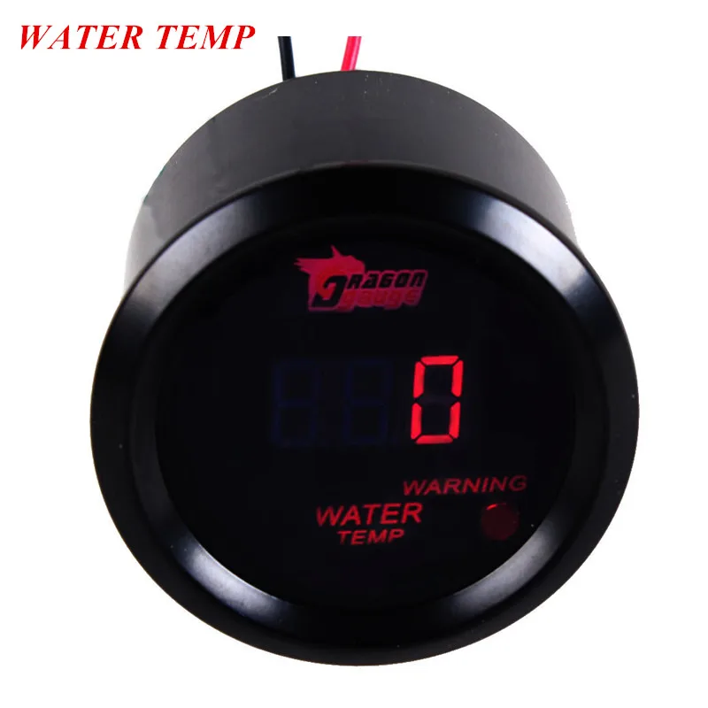 

EE support 2" 52mm Black Cover Universal Car Accessories Digital Clocks Red LED Water Temp Gauge Meter Celsius XY01