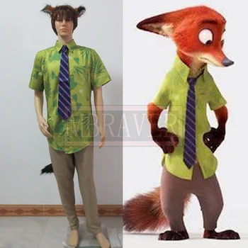 Zootopia/Zootropolis Cosplay Costume Fox Nick Cosplay Costume Set With Tail+Ear New Free Shipping
Zootopia/Zootropolis Cosplay Costume Fox Nick Cosplay Costume Set With Tail+Ear New Free Shipping