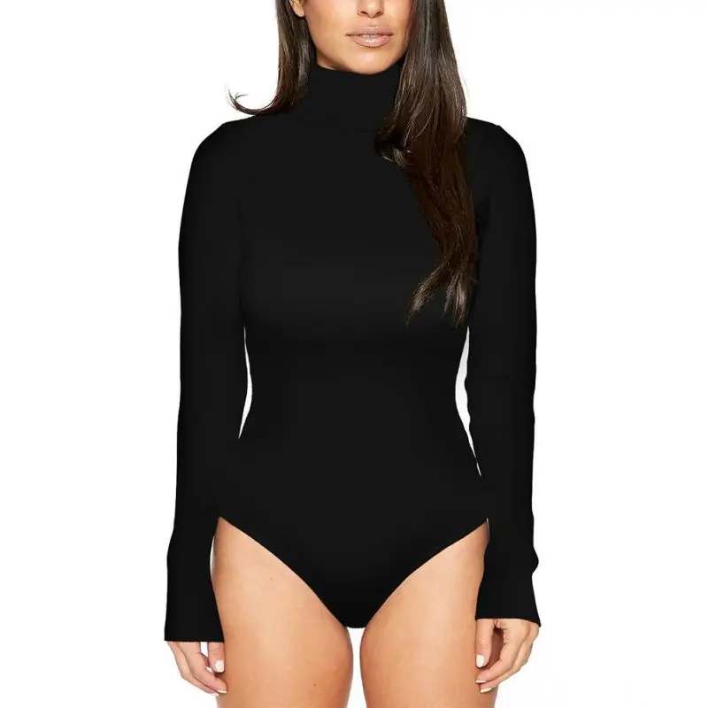 Sexy Women Bodysuits Ladies Fashion Turtle Neck Bodysuit Romper Long Sleeve Leotard Tops Jumpsuit Clothes
Sexy Women Bodysuits Ladies Fashion Turtle Neck Bodysuit Romper Long Sleeve Leotard Tops Jumpsuit Clothes