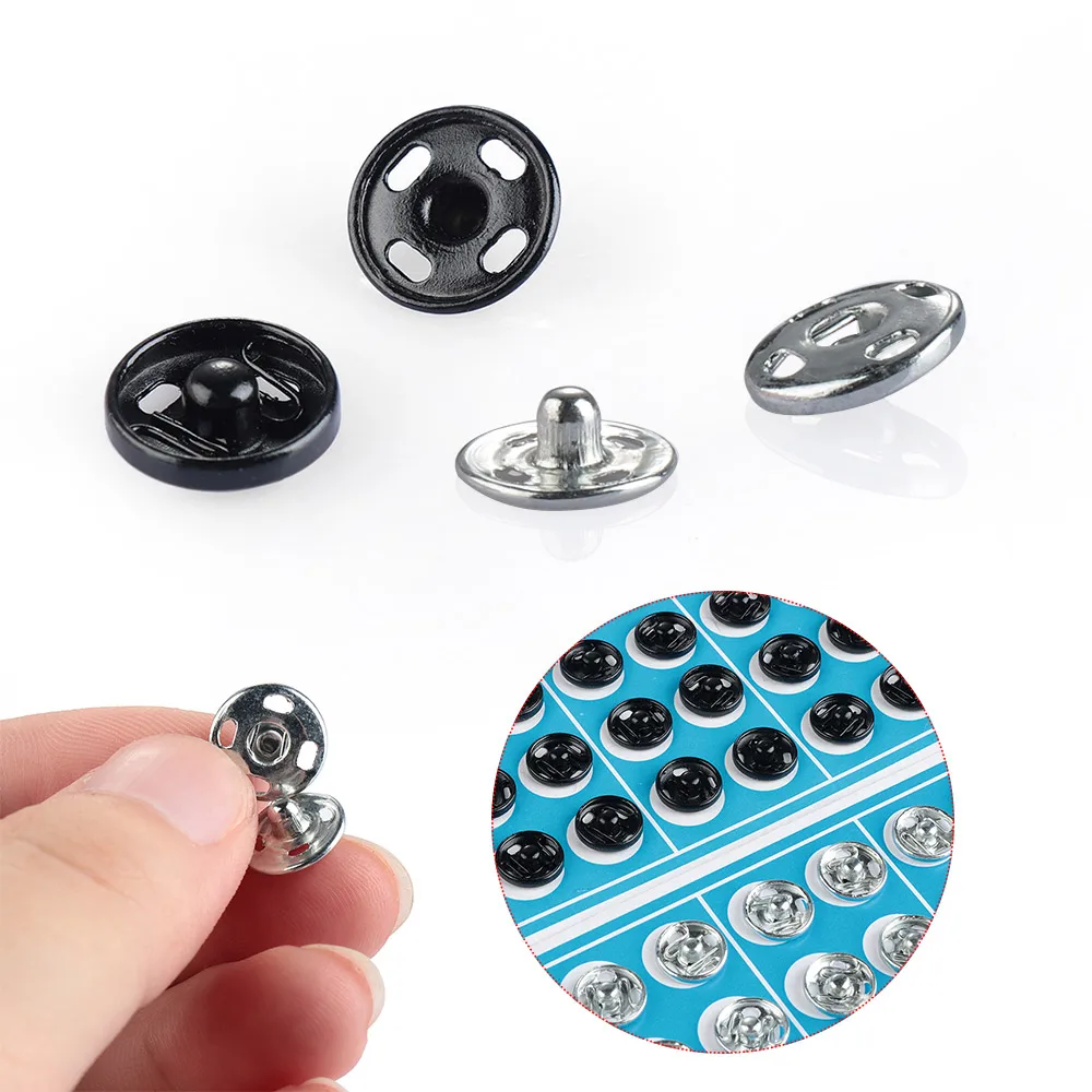 50 Pairs/set DIY Stainless Steel Metal Fasteners Press Button Snap ButtonsScrapbooking Sewing Accessories
50 Pairs/set DIY Stainless Steel Metal Fasteners Press Button Snap ButtonsScrapbooking Sewing Accessories
