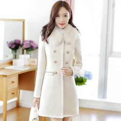High quality Winter new woolen coat female fashion lady medium long Slim Large size long sleeve wool Windbreaker jacket Women
High quality Winter new woolen coat female fashion lady medium long Slim Large size long sleeve wool Windbreaker jacket Women