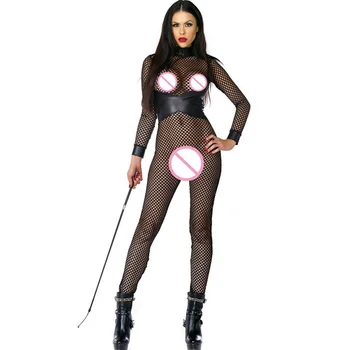 Erotic Lingerie Body Stocking Sexy Costume Catwoman Cosplay Fishnet Bodysuit Black Slimming Waist Punk Rock Clubwear Plus Size
Erotic Lingerie Body Stocking Sexy Costume Catwoman Cosplay Fishnet Bodysuit Black Slimming Waist Punk Rock Clubwear Plus Size
