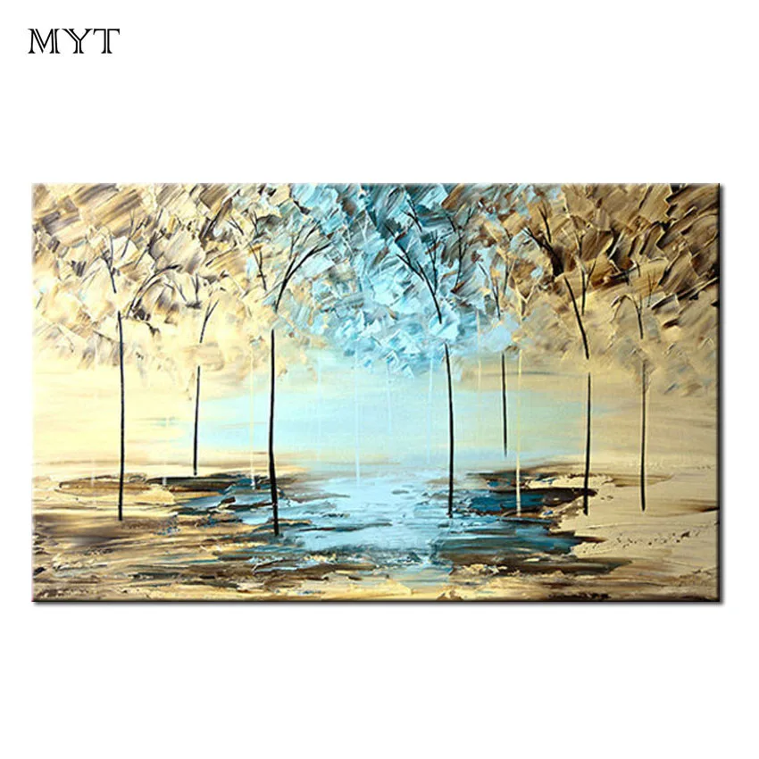 Hand Painted Modern Large Abstract Art Home Decor Hang beautiful Picture blue trees landscape Handmade Oil Painting On Canvas
Hand Painted Modern Large Abstract Art Home Decor Hang beautiful Picture blue trees landscape Handmade Oil Painting On Canvas