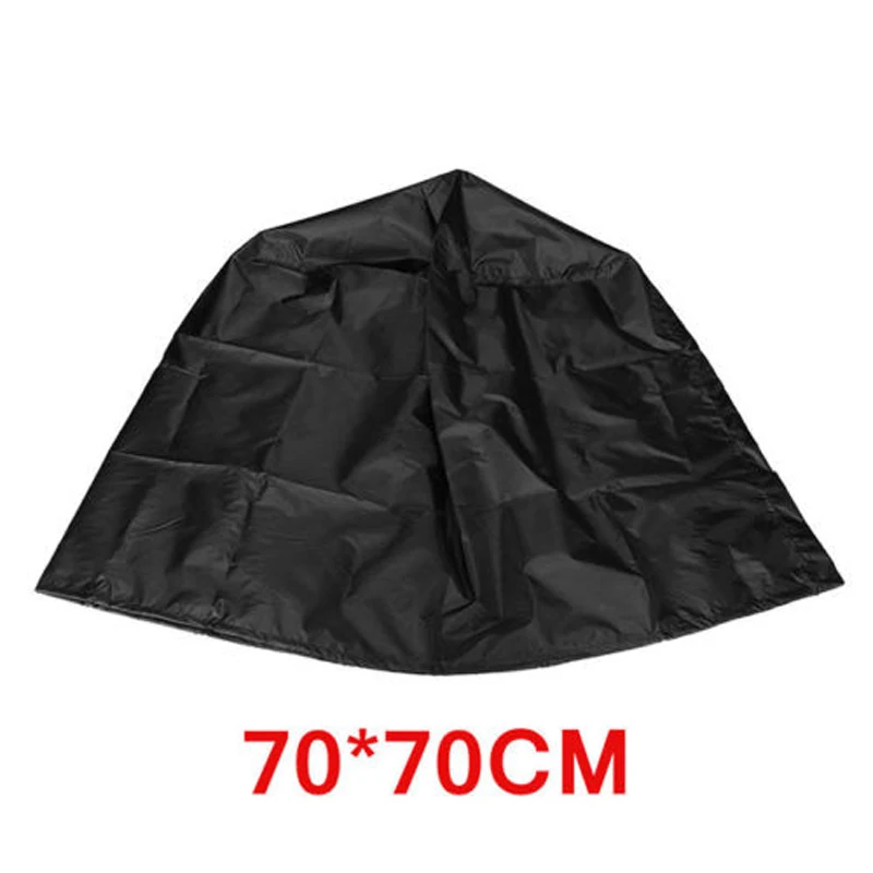 1pcs Round Waterproof BBQ Grill Cover Black Portable Kettle Barbecue Protector Dust Outdoor Protective Cover