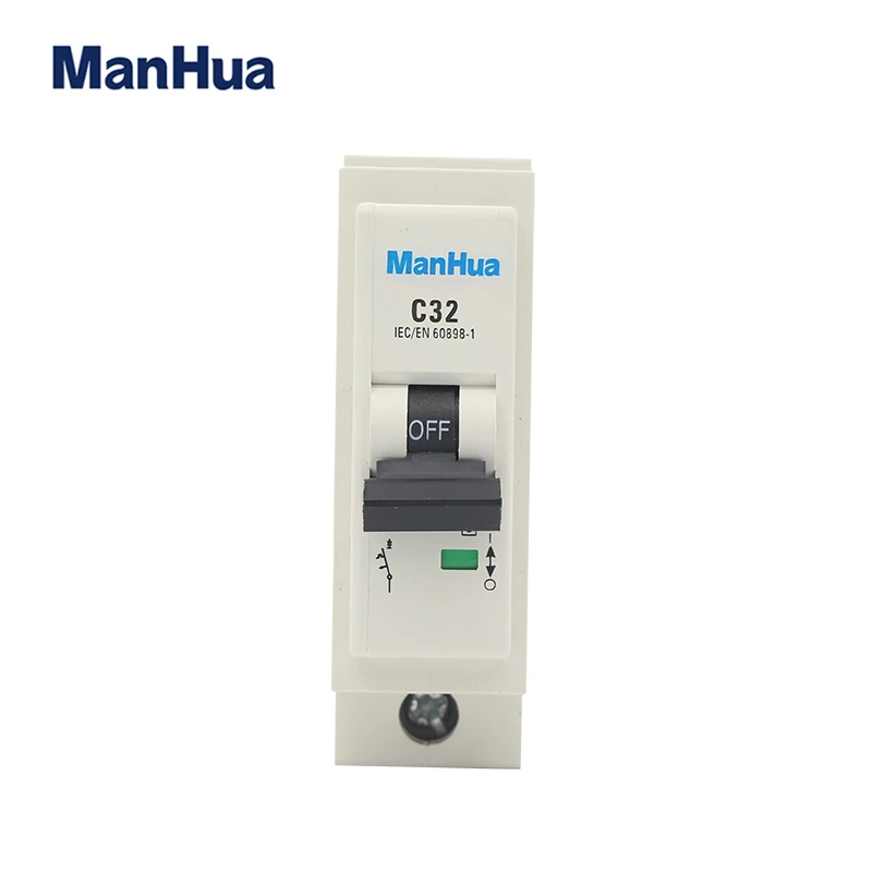 Manhua Single Phase Works Well at High Temperatures 10kV C32 Plug-in Miniature Circuit Breaker For Saudi Arabia
Manhua Single Phase Works Well at High Temperatures 10kV C32 Plug-in Miniature Circuit Breaker For Saudi Arabia