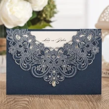 WISHMADE Laser Cut Wedding Invitation Cards 50pcs Free Shipping Navy Blue Wedding Engagement Party Printable Invites AW7513
WISHMADE Laser Cut Wedding Invitation Cards 50pcs Free Shipping Navy Blue Wedding Engagement Party Printable Invites AW7513