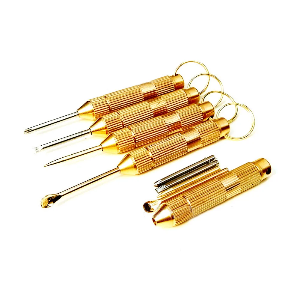Portable 4-in-1 Multi Tool Set Cross Screwdriver Toothpick Awl Ear Pick Pin Copper Key Chain
Portable 4-in-1 Multi Tool Set Cross Screwdriver Toothpick Awl Ear Pick Pin Copper Key Chain