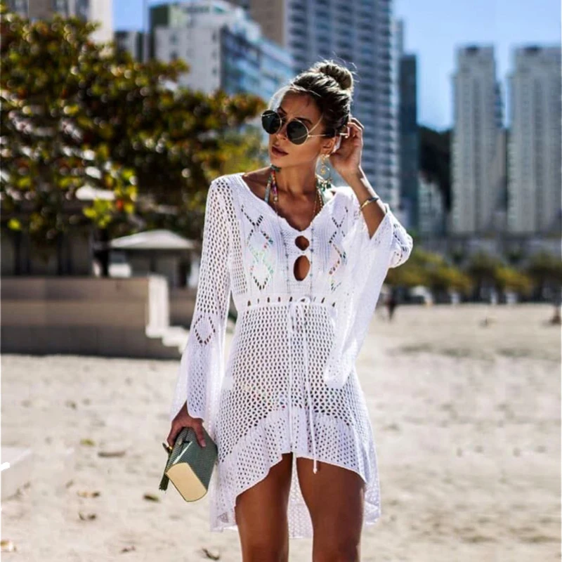 2019 Sexy Swimwear Coverup Women Lace Bikini Swimsuit Solid Cover Ups Bathing Suit Beach Wear Black Mesh Plus Knitting Tunic New
2019 Sexy Swimwear Coverup Women Lace Bikini Swimsuit Solid Cover Ups Bathing Suit Beach Wear Black Mesh Plus Knitting Tunic New