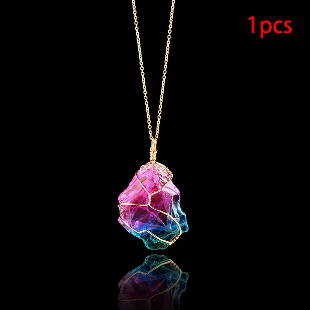 Brand Rainbow Natural Stone Winding Crystal Transparent Pendant Irregular Necklace Pendant Women's Necklace
Brand Rainbow Natural Stone Winding Crystal Transparent Pendant Irregular Necklace Pendant Women's Necklace