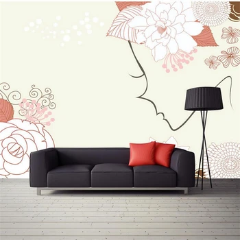 

Custom Wallpaper Girl Bedroom Modern Wall Murals Environment Friendly Embossed Non-Woven Study TV Background Kitchen Living Room