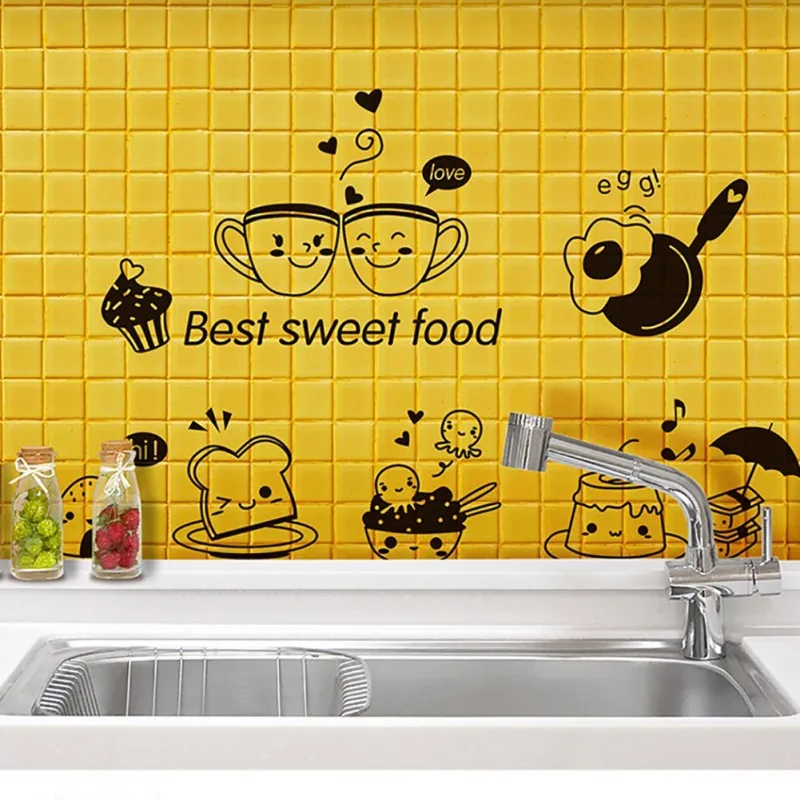 Removable Wall Painting Room Wall Paper Decoration Restaurant Kitchen Happy Western Food Refrigerator Coffee Pattern
Removable Wall Painting Room Wall Paper Decoration Restaurant Kitchen Happy Western Food Refrigerator Coffee Pattern