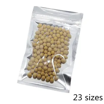 100PCS/ Lot Aluminum Bags Foil Front Clear Food Package Bag 23 Sizes Mylar Foil Ziplock Heat Seal Beans Storage Pouch Smellproof
100PCS/ Lot Aluminum Bags Foil Front Clear Food Package Bag 23 Sizes Mylar Foil Ziplock Heat Seal Beans Storage Pouch Smellproof