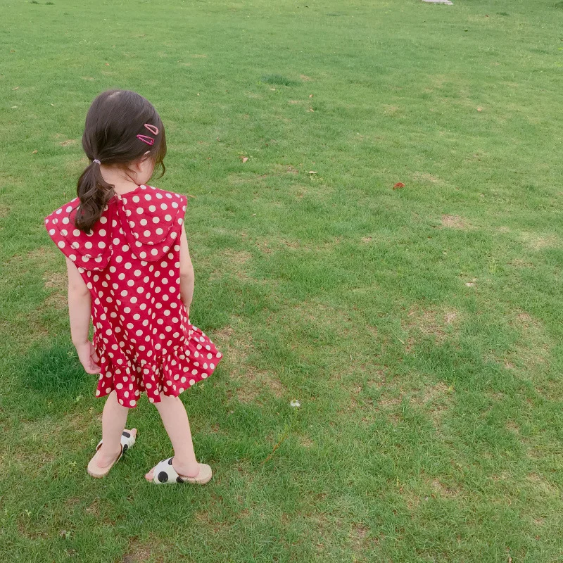 Peter Pan Collar Toddler Summer Dress Girl Ruffles Baby Girls Dresses Pure Cotton Princess Holiday Party Red 2019 Kids Clothing 2 3 4 5 6 7 8 9 10 11 12 13 14 15 years little fashion dress for girls (14).jpg