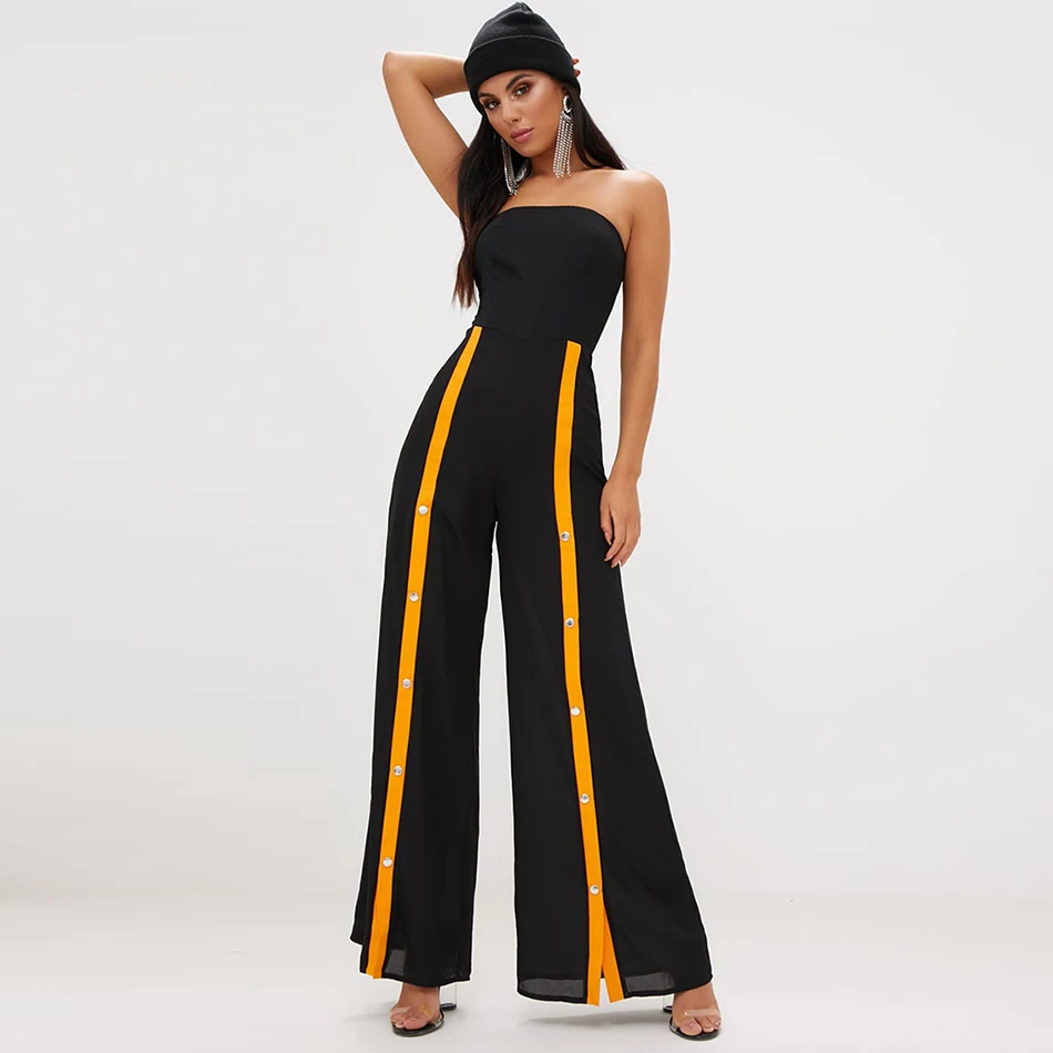 Newest Celebrity Party Bandage Jumpsuit Women Sleeveless Strapless Button Sexy Night Club Full Length Women Jumpsuit Vestidos
Newest Celebrity Party Bandage Jumpsuit Women Sleeveless Strapless Button Sexy Night Club Full Length Women Jumpsuit Vestidos