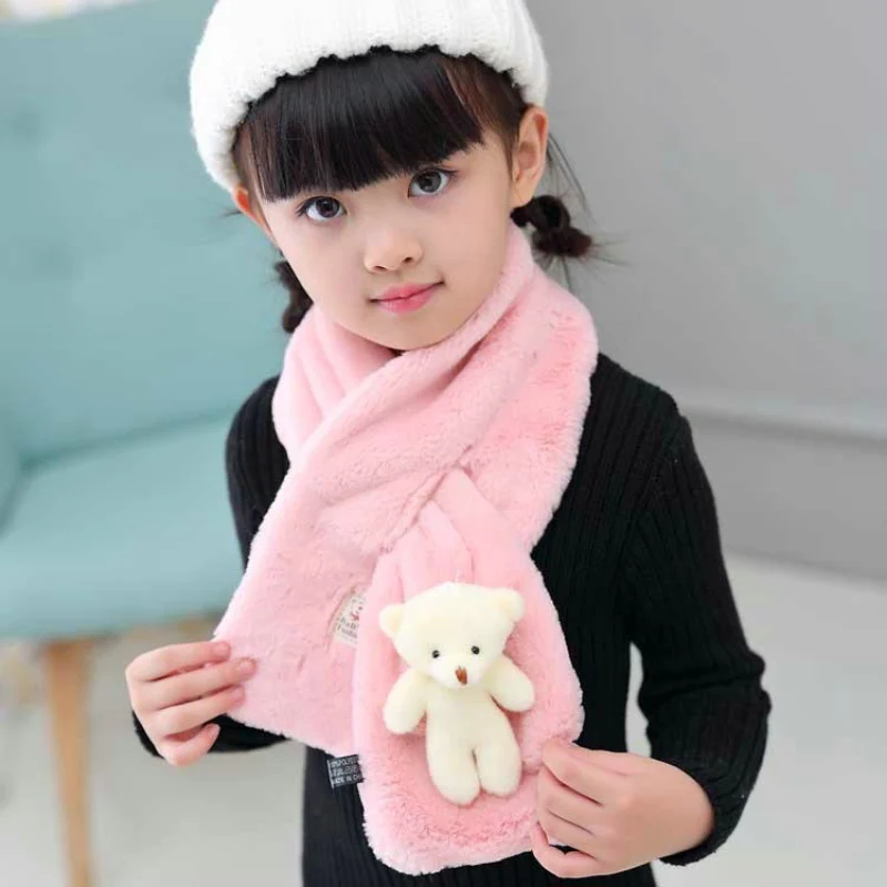 Intersection Shape Children's Ring Warm Winter Scarf Cute 3D Cartoon Bear Imitation Rabbit Fur Collar Echarpe Girl Boys Scarves
Intersection Shape Children's Ring Warm Winter Scarf Cute 3D Cartoon Bear Imitation Rabbit Fur Collar Echarpe Girl Boys Scarves