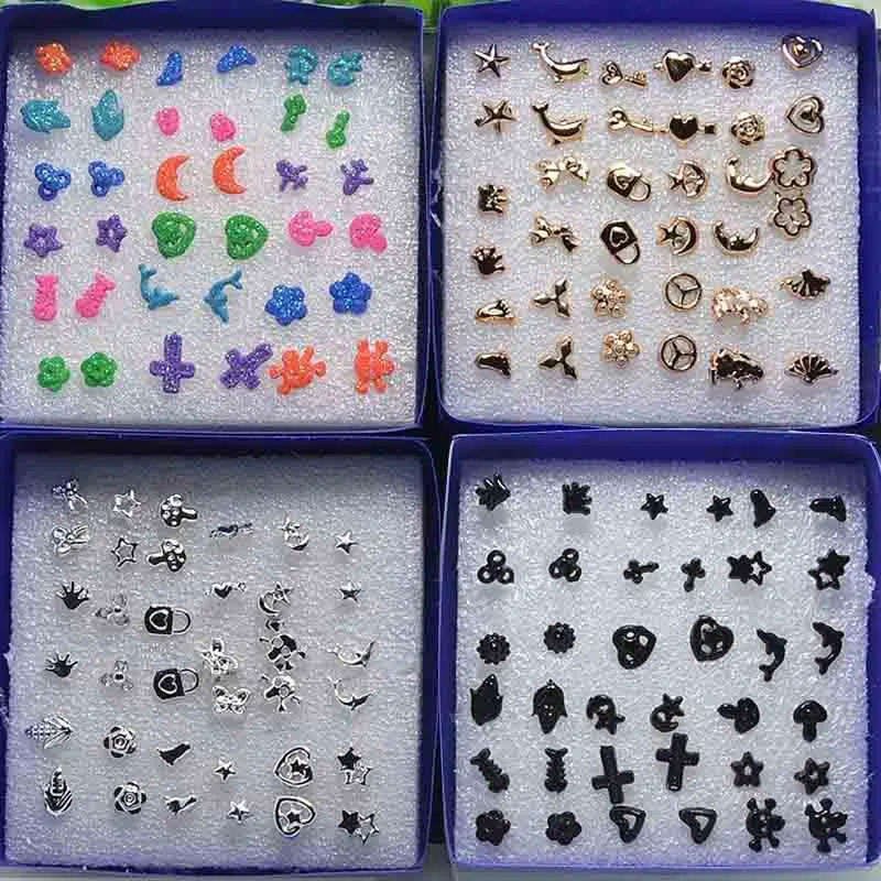 Fashion 18 Pairs/Set Lovely Earring Colorful Carton Stud Sets for Kids Child with Box Random Style @CX17
Fashion 18 Pairs/Set Lovely Earring Colorful Carton Stud Sets for Kids Child with Box Random Style @CX17