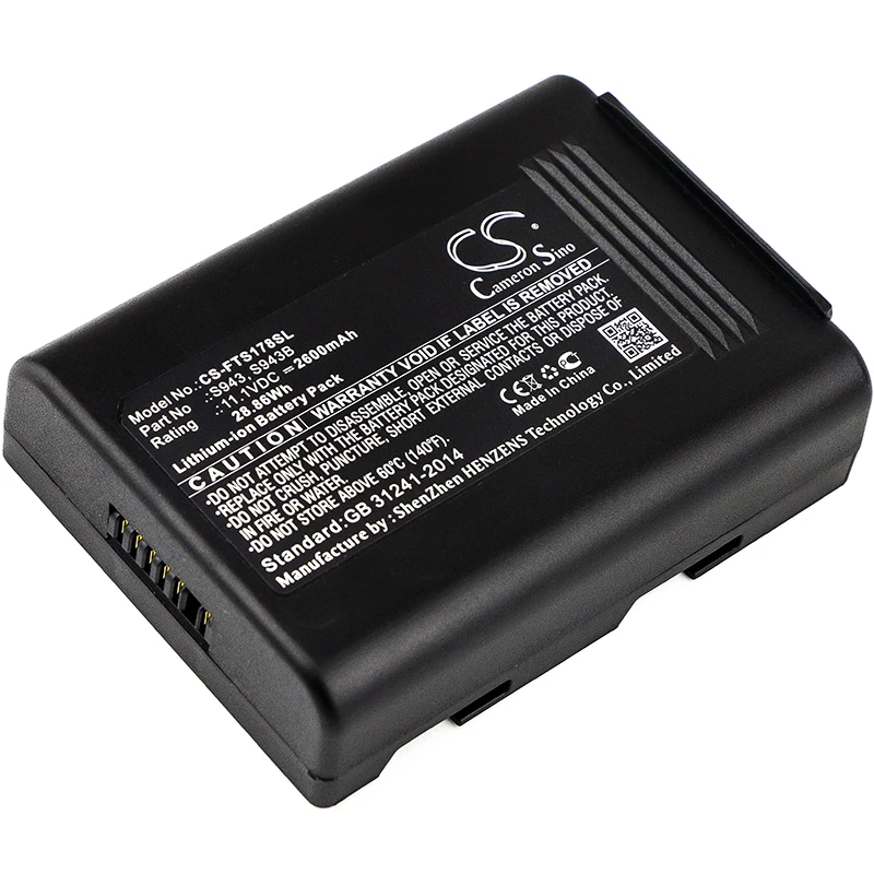 Cameron Sino Upgrade For Fitel S943,S943B Equipment Battery Li-ion 2600mAh / 28.86Wh
Cameron Sino Upgrade For Fitel S943,S943B Equipment Battery Li-ion 2600mAh / 28.86Wh