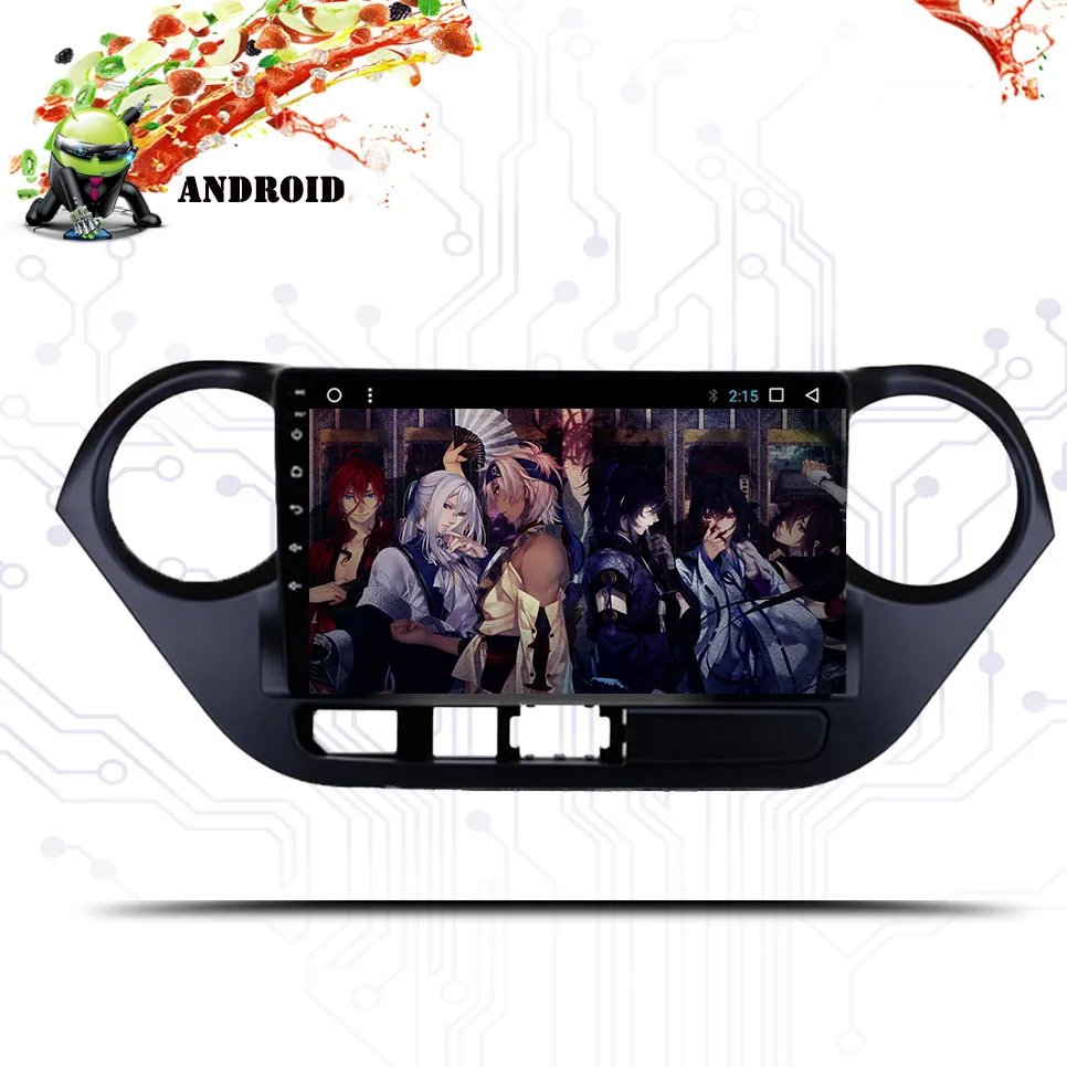 Android 8 0 Восьмиядерный 1024*600 подходит для Hyundai i10 2013 - 2018 автомобильный DVD плеер