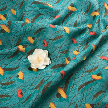 High quality pure flax sewing fabric Beautiful Plant Printing fabric High-end clothing dress DIY handicraft fabrics
High quality pure flax sewing fabric Beautiful Plant Printing fabric High-end clothing dress DIY handicraft fabrics