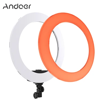 Andoer HD-18D 18 inch Studio Ring Light Photographic Lighting 55W 5600K Color Temperature Dimmable Built-in 252pcs SMD LEDs
Andoer HD-18D 18 inch Studio Ring Light Photographic Lighting 55W 5600K Color Temperature Dimmable Built-in 252pcs SMD LEDs