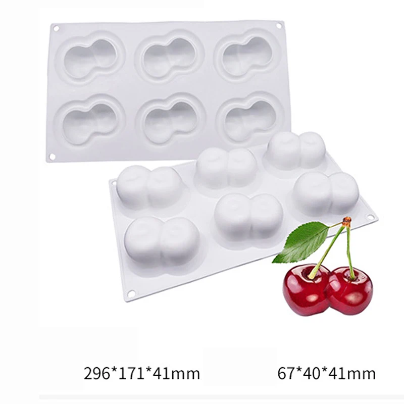 Pineapple Cherries Pear Shaped Cake Silicone Mold Baking Cupcake Silicone Mousse Mould Bakeware French Dessert Mousse Cake Mold4