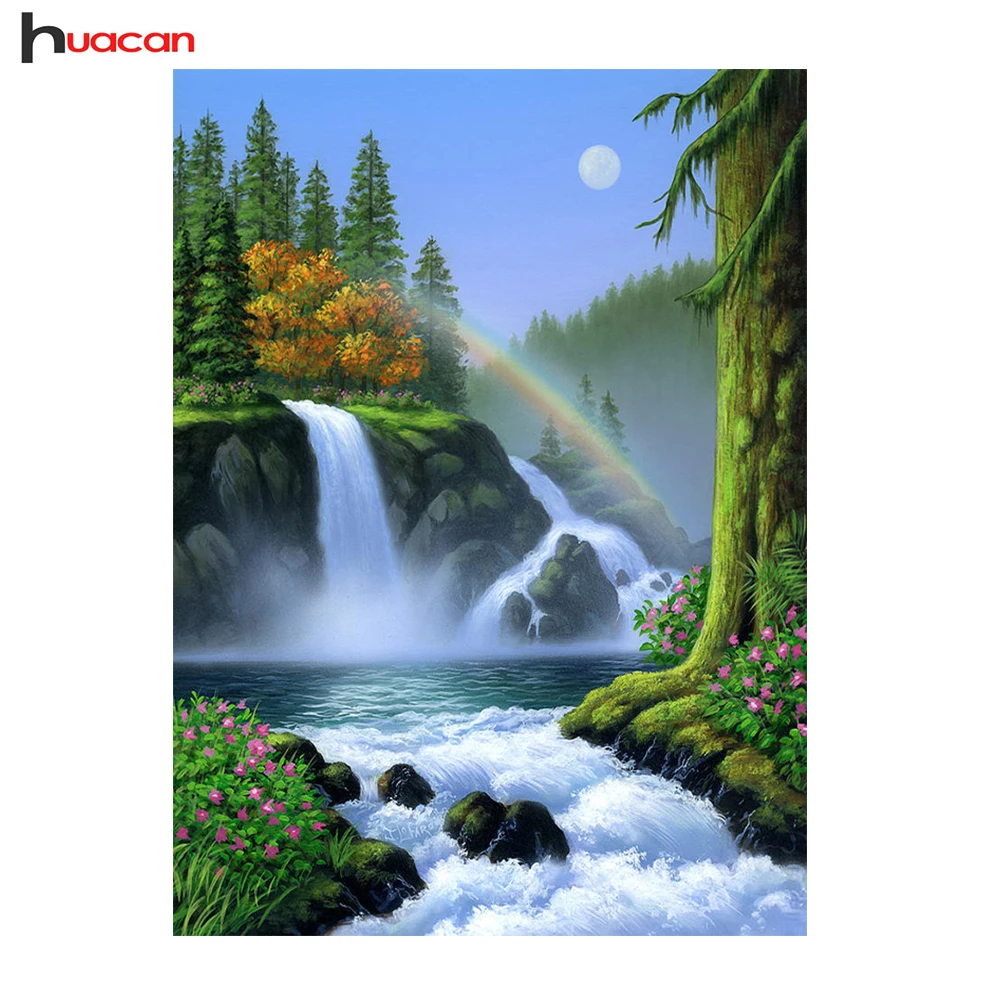 Huacan Diamond Mosaic Waterfall Full Square Diamond Embroidery Landscape 5D Diamond Painting Cross Stitch Picture Of Rhinestones
Huacan Diamond Mosaic Waterfall Full Square Diamond Embroidery Landscape 5D Diamond Painting Cross Stitch Picture Of Rhinestones