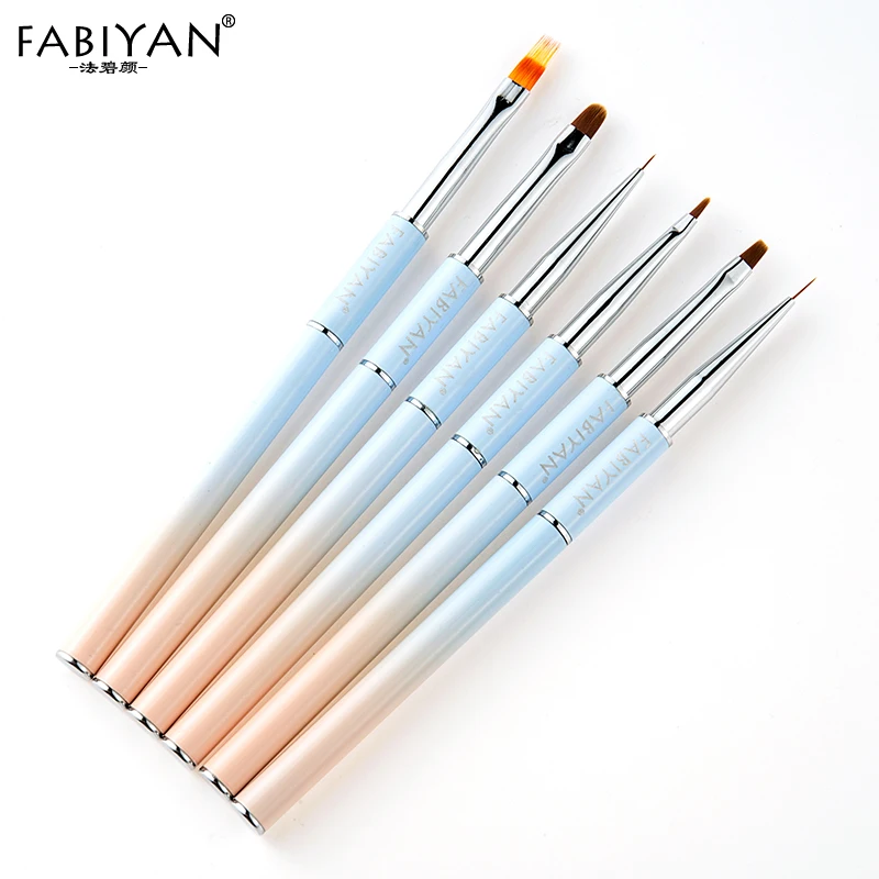 Nail Art Detachable Brush Gradient Liner Flat Round Painting Flower Drawing French Pen UV Gel 3D Design Manicure Tools 6 Tyles
Nail Art Detachable Brush Gradient Liner Flat Round Painting Flower Drawing French Pen UV Gel 3D Design Manicure Tools 6 Tyles
