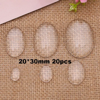 20pcs/lot 20*30mm Oval Shape Transparent Clear Round Domed Flatback Glass Cabochon Stone Beads
20pcs/lot 20*30mm Oval Shape Transparent Clear Round Domed Flatback Glass Cabochon Stone Beads